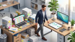 Collaboration of a human and a digital system in a modern office